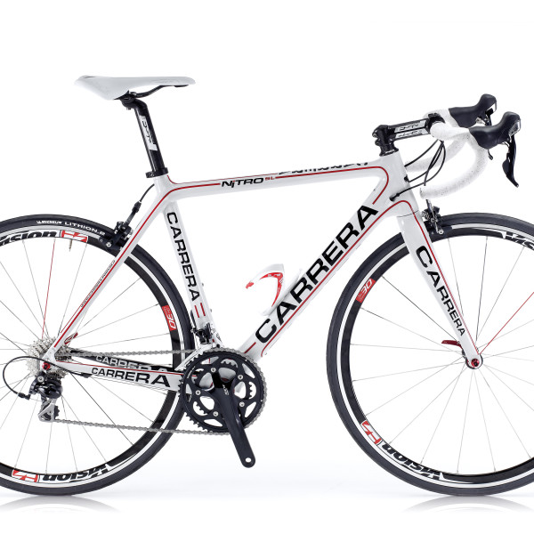 carrera road bike white